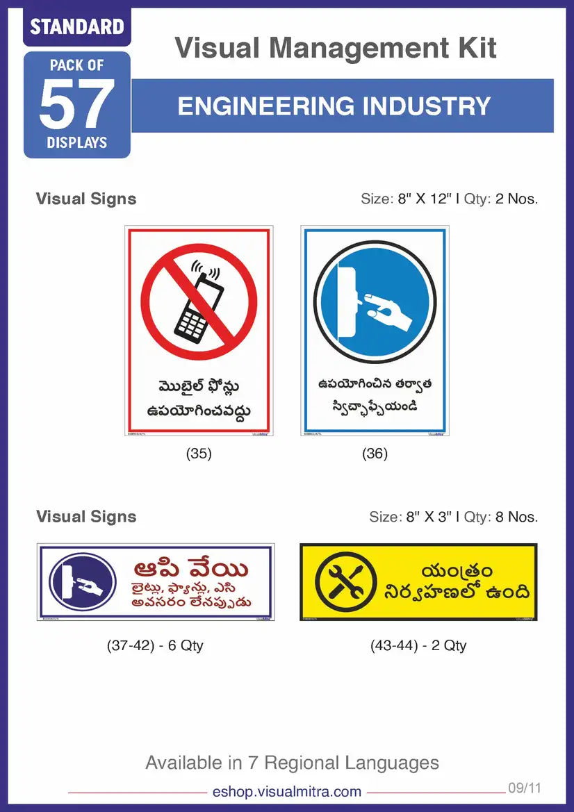 Standard Kit - Engineering Industry Visual Management Kit
