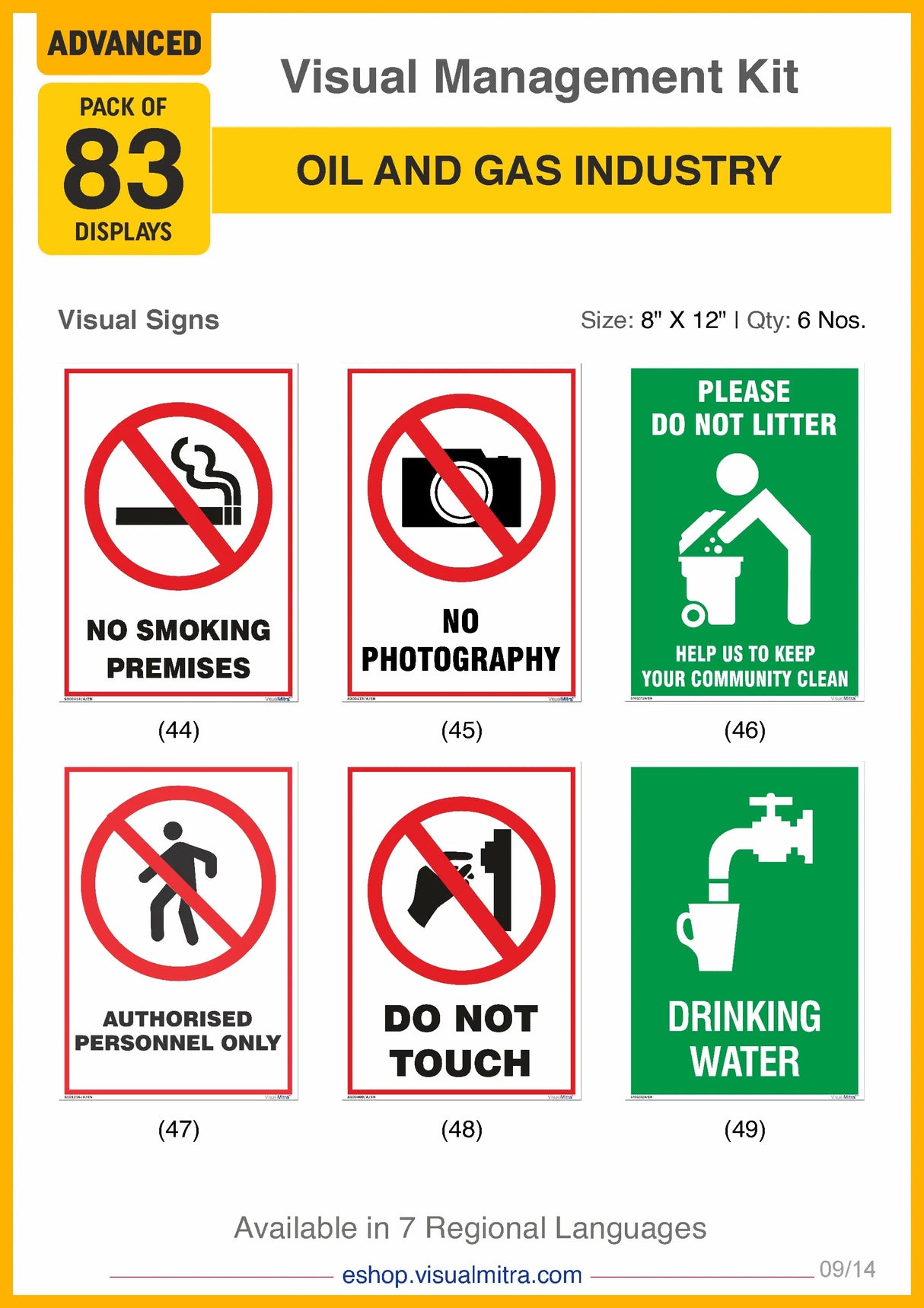 Advanced Kit - Oil & Gas Industry Visual Management Kit