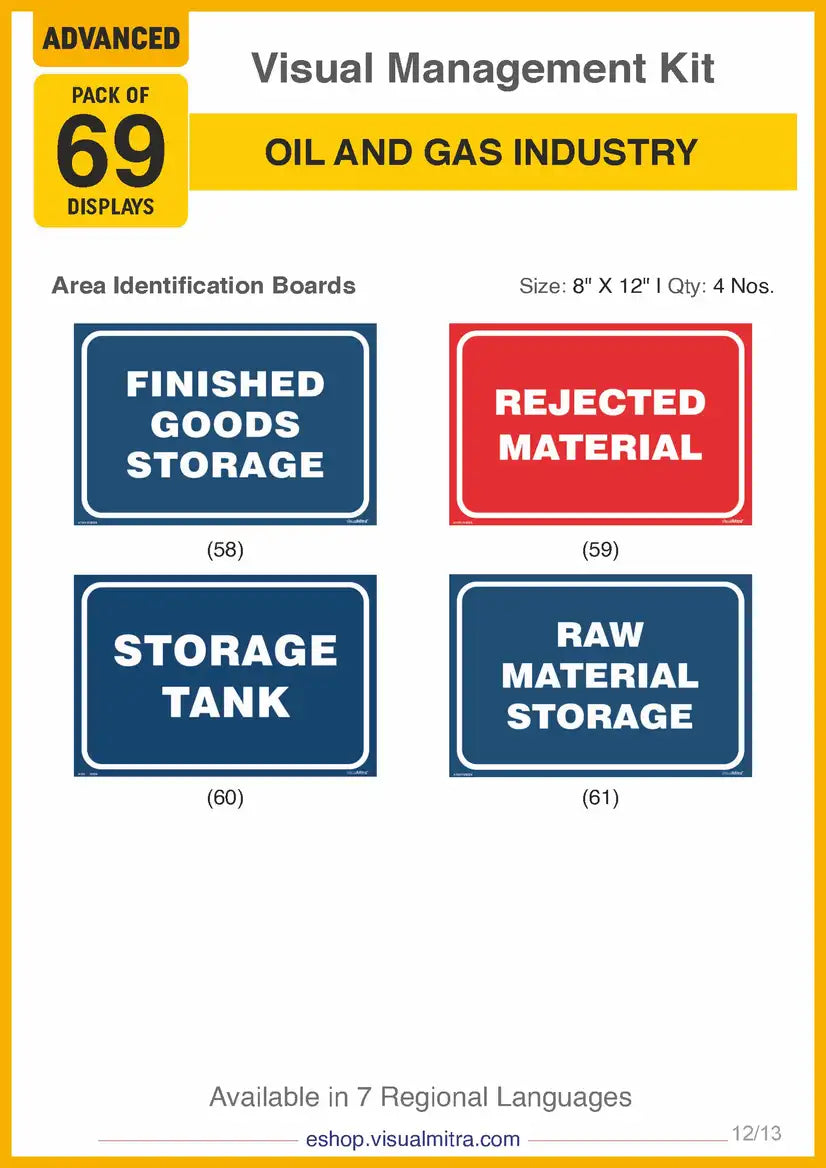 Advanced Kit - Oil & Gas Industry Visual Management Kit