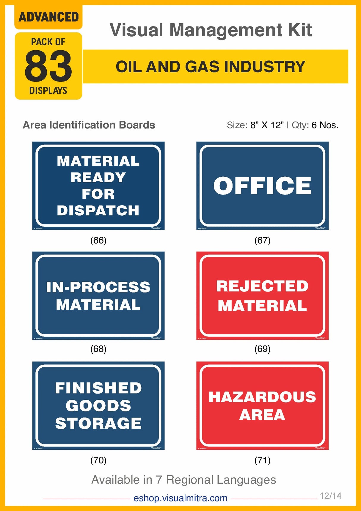 Advanced Kit - Oil & Gas Industry Visual Management Kit