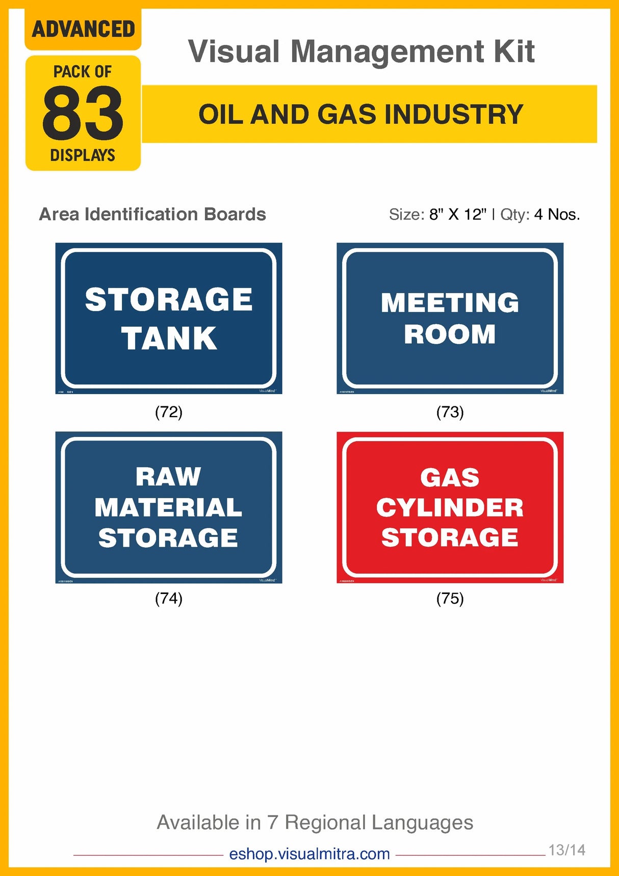 Advanced Kit - Oil & Gas Industry Visual Management Kit