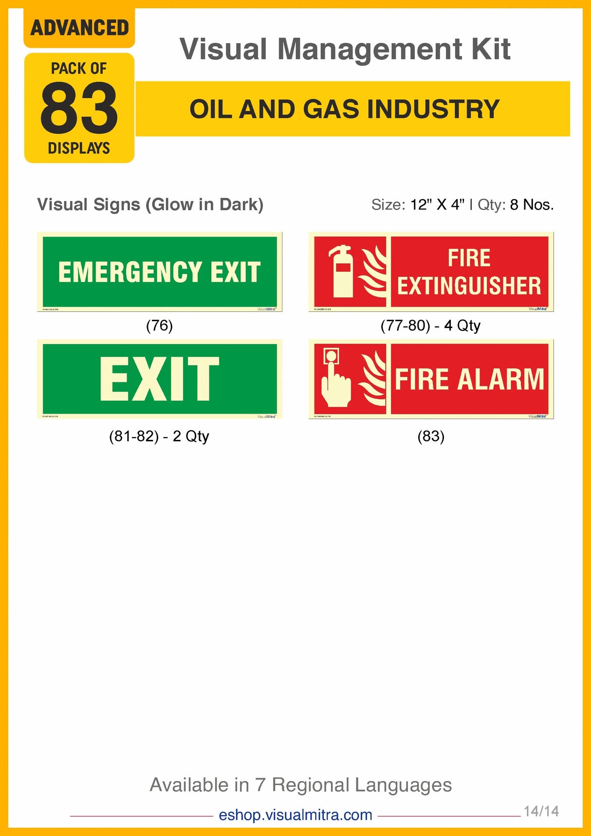 Advanced Kit - Oil & Gas Industry Visual Management Kit
