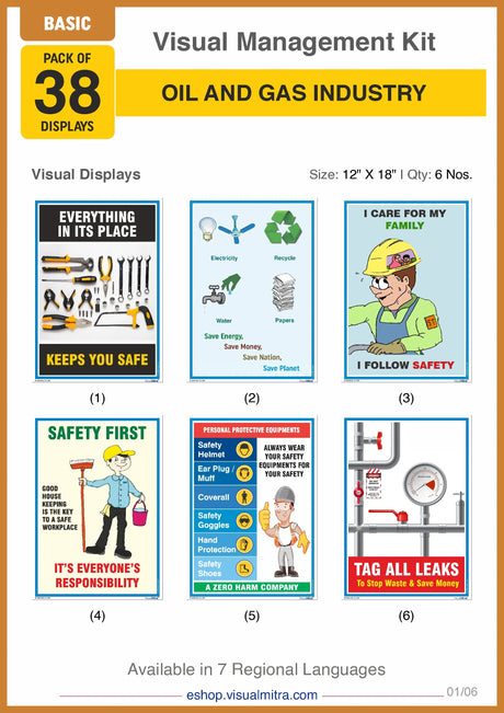 Basic Kit - Oil & Gas Industry Visual Management Kit