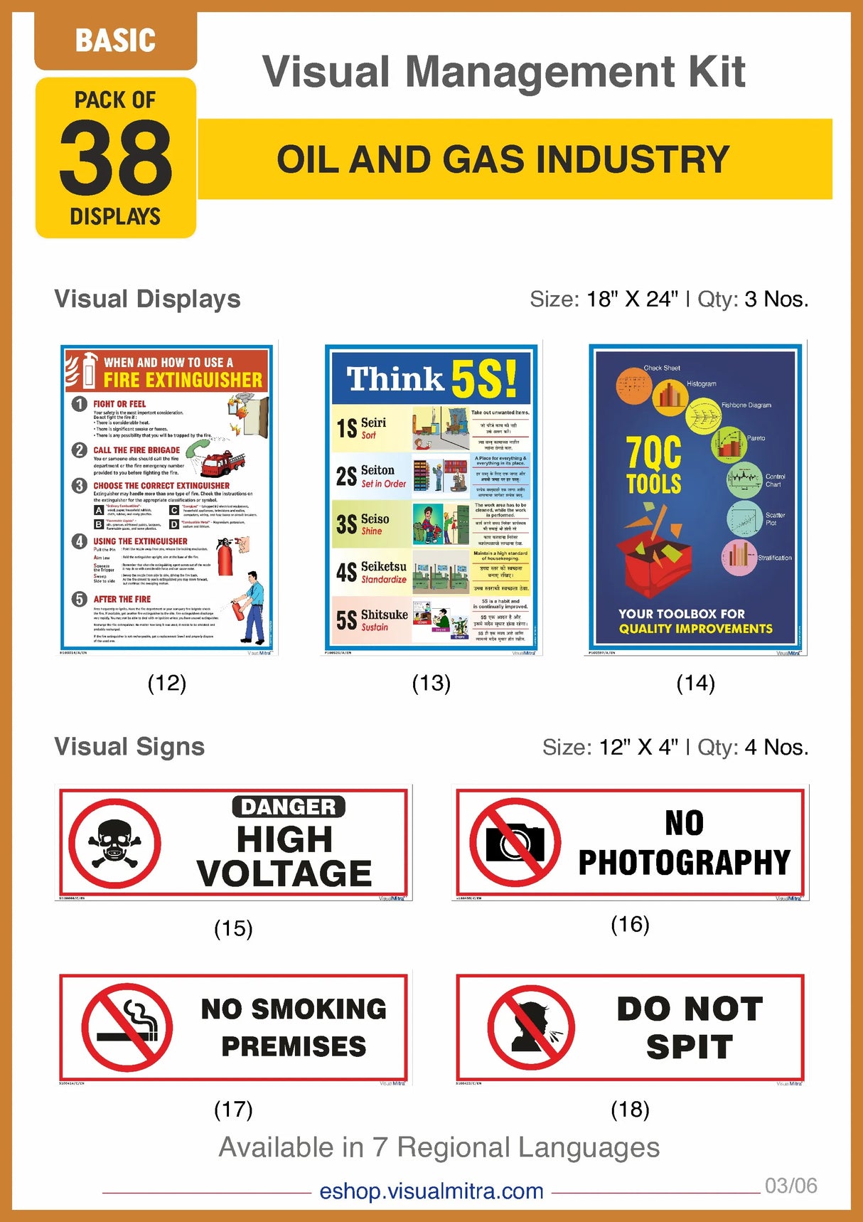 Basic Kit - Oil & Gas Industry Visual Management Kit