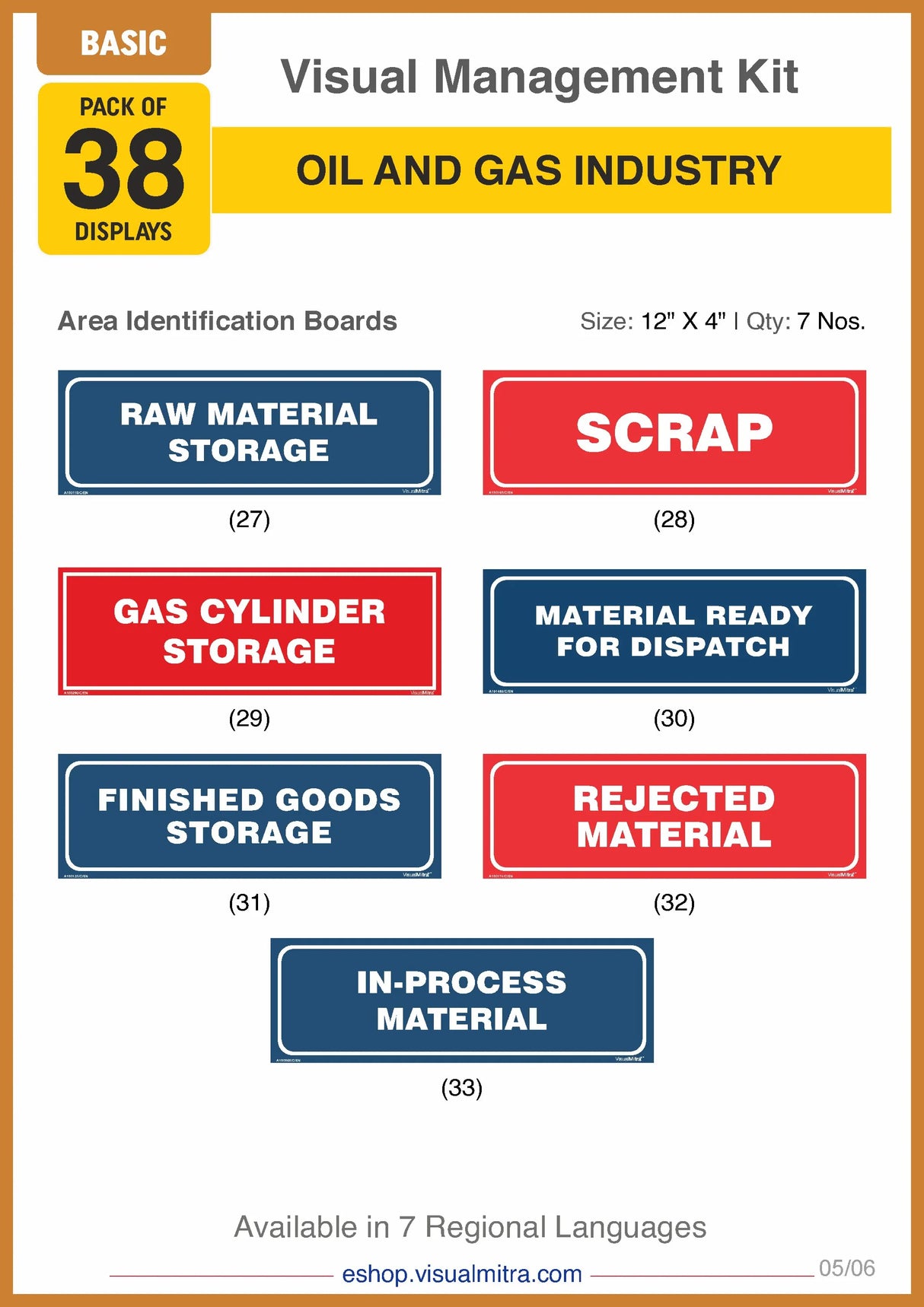 Basic Kit - Oil & Gas Industry Visual Management Kit