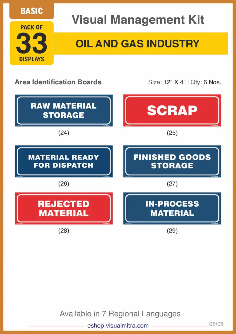 Basic Kit - Oil & Gas Industry Visual Management Kit