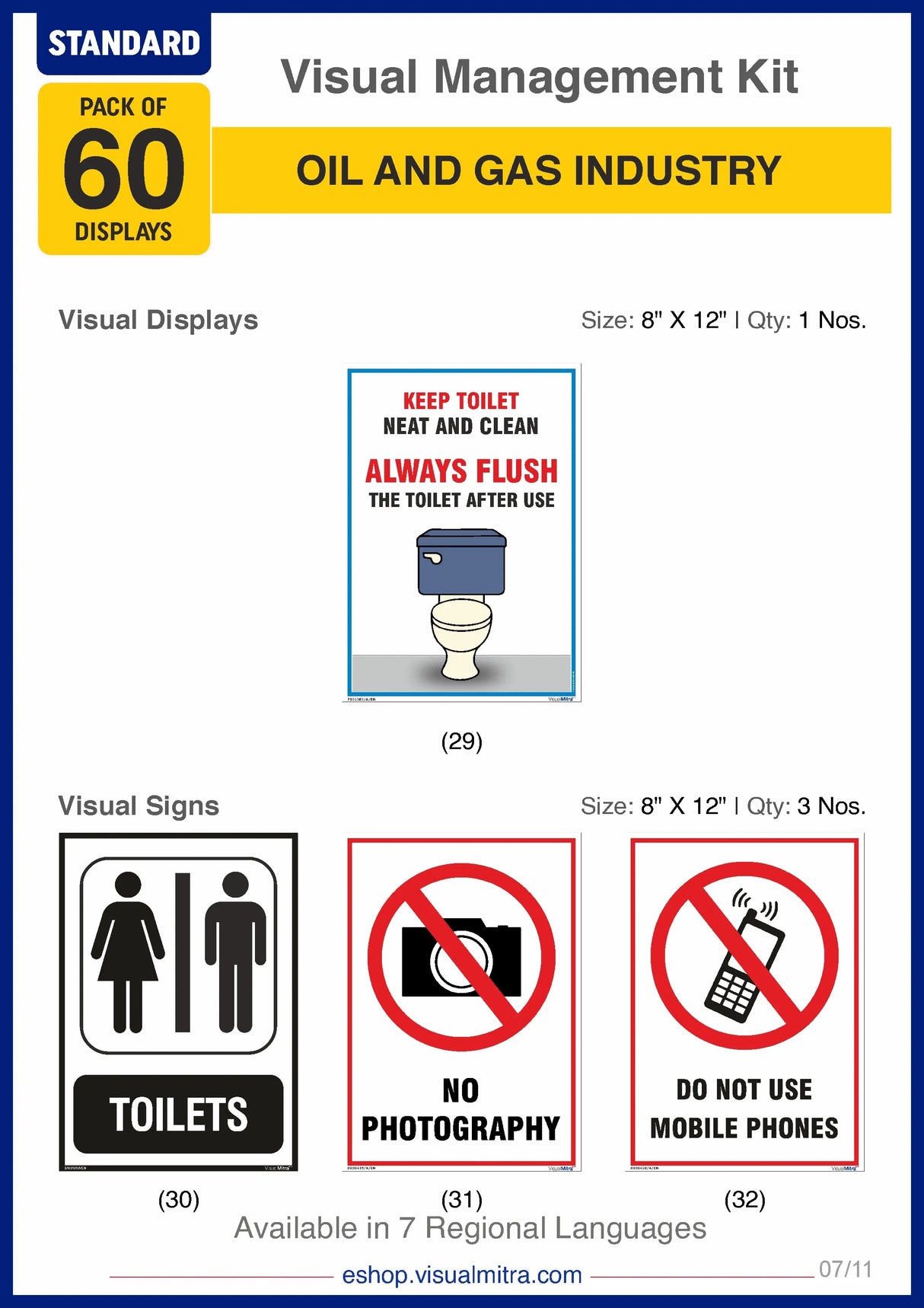 Standard Kit - Oil & Gas Industry Visual Management Kit
