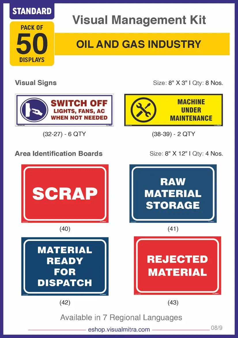 Standard Kit - Oil & Gas Industry Visual Management Kit