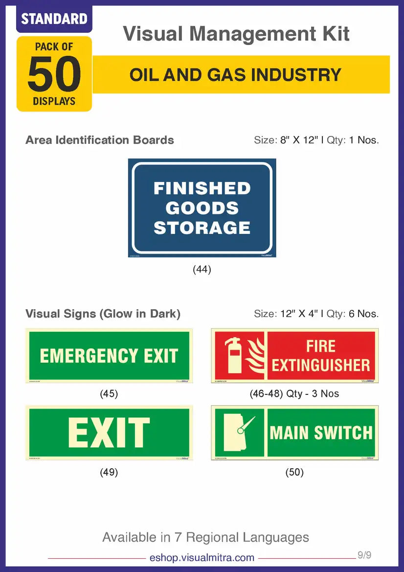 Standard Kit - Oil & Gas Industry Visual Management Kit