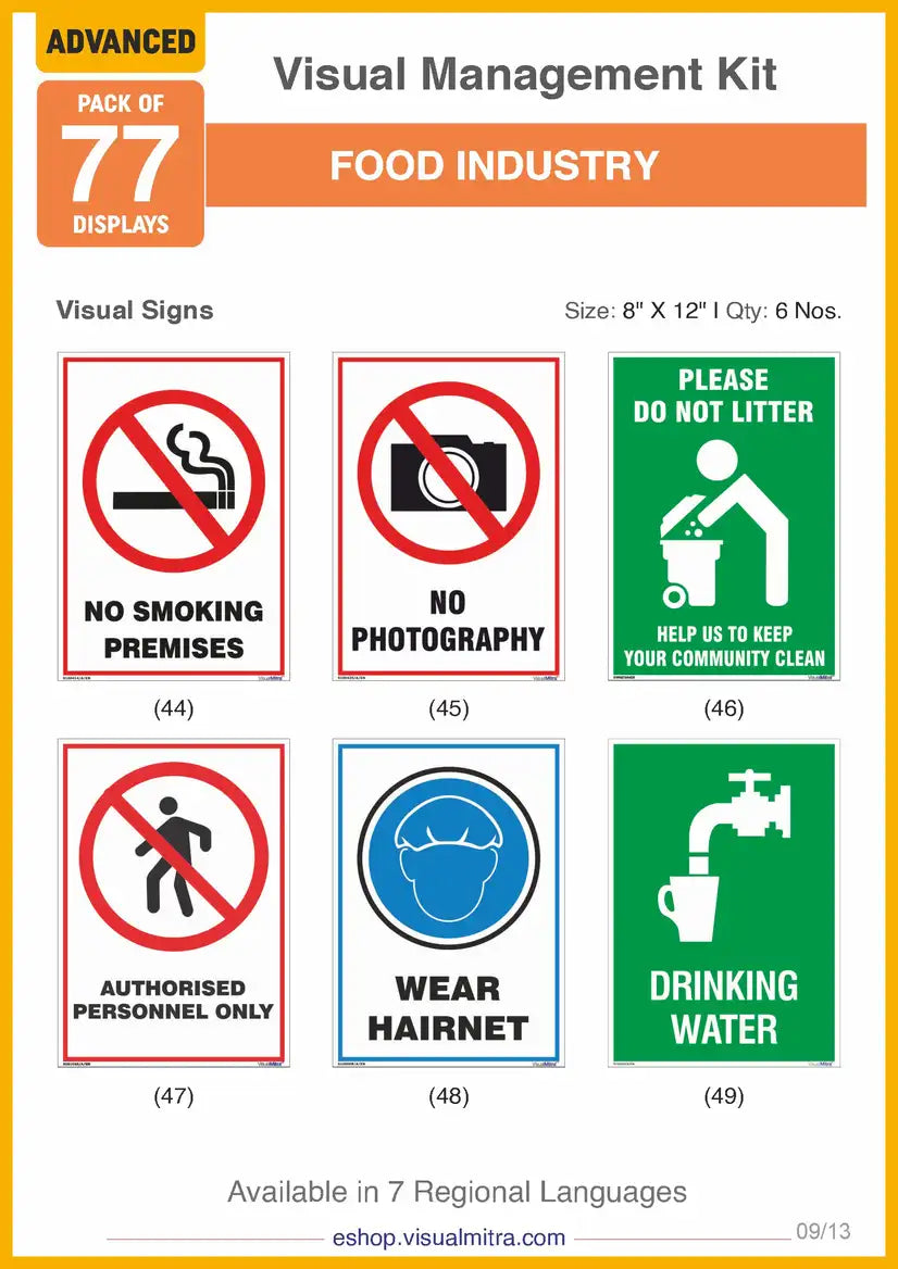 Advanced Kit - Food Industry Visual Management Kit