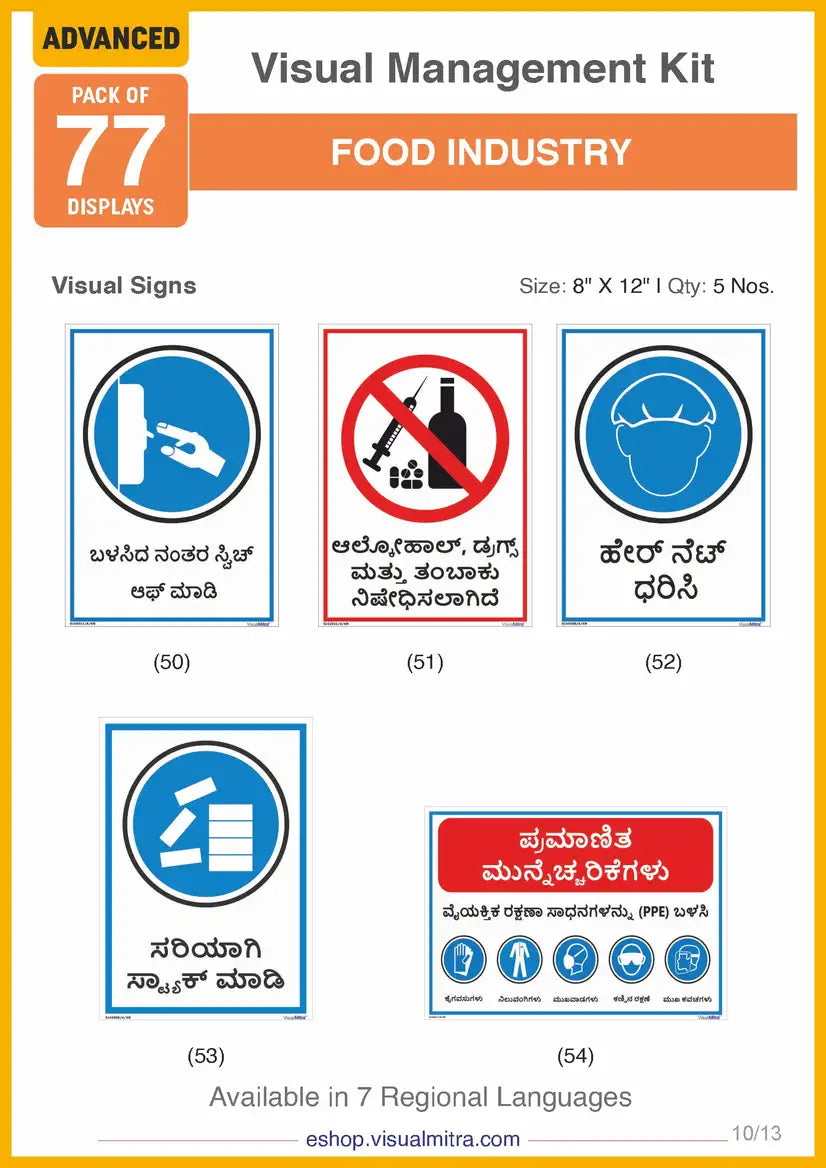 Advanced Kit - Food Industry Visual Management Kit