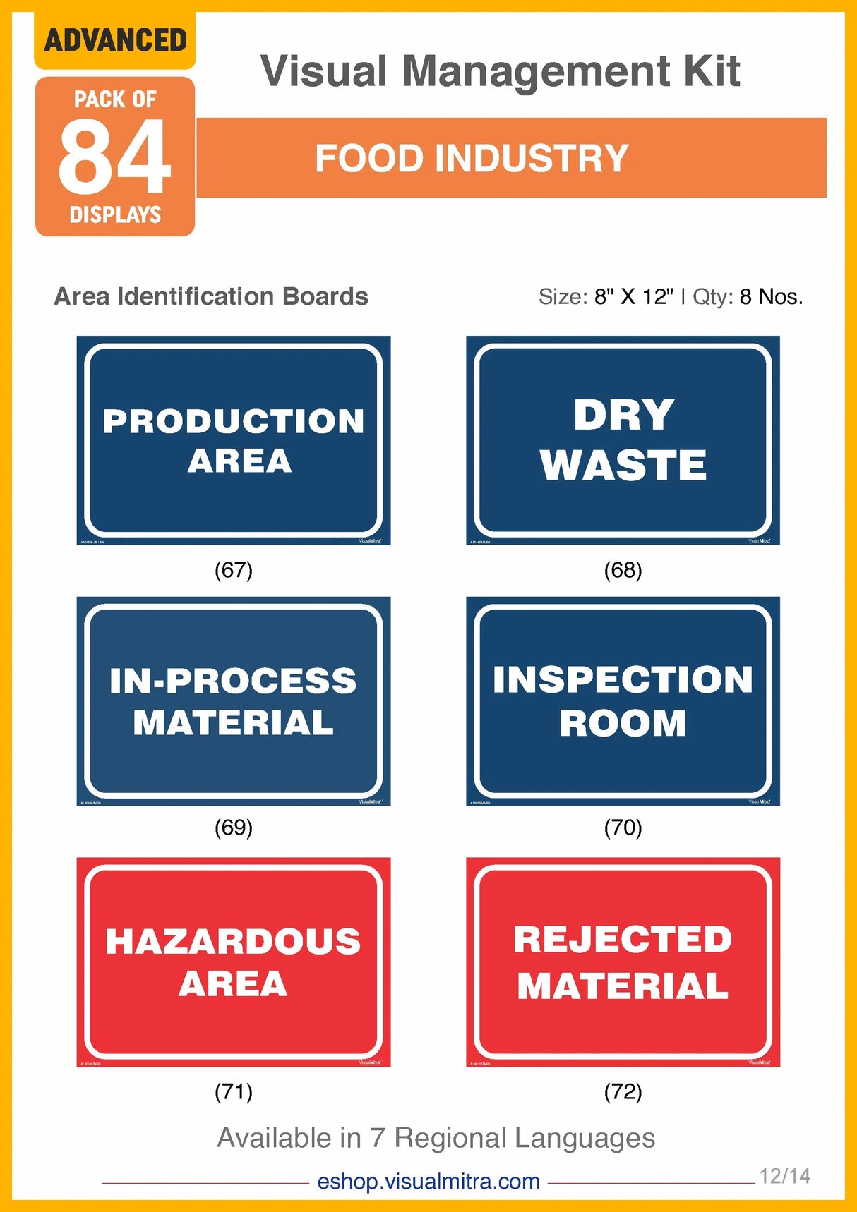 Advanced Kit - Food Industry Visual Management Kit