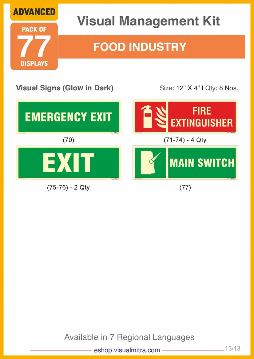 Advanced Kit - Food Industry Visual Management Kit