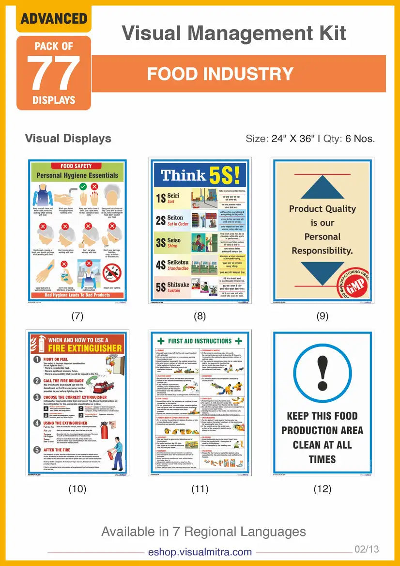 Advanced Kit - Food Industry Visual Management Kit