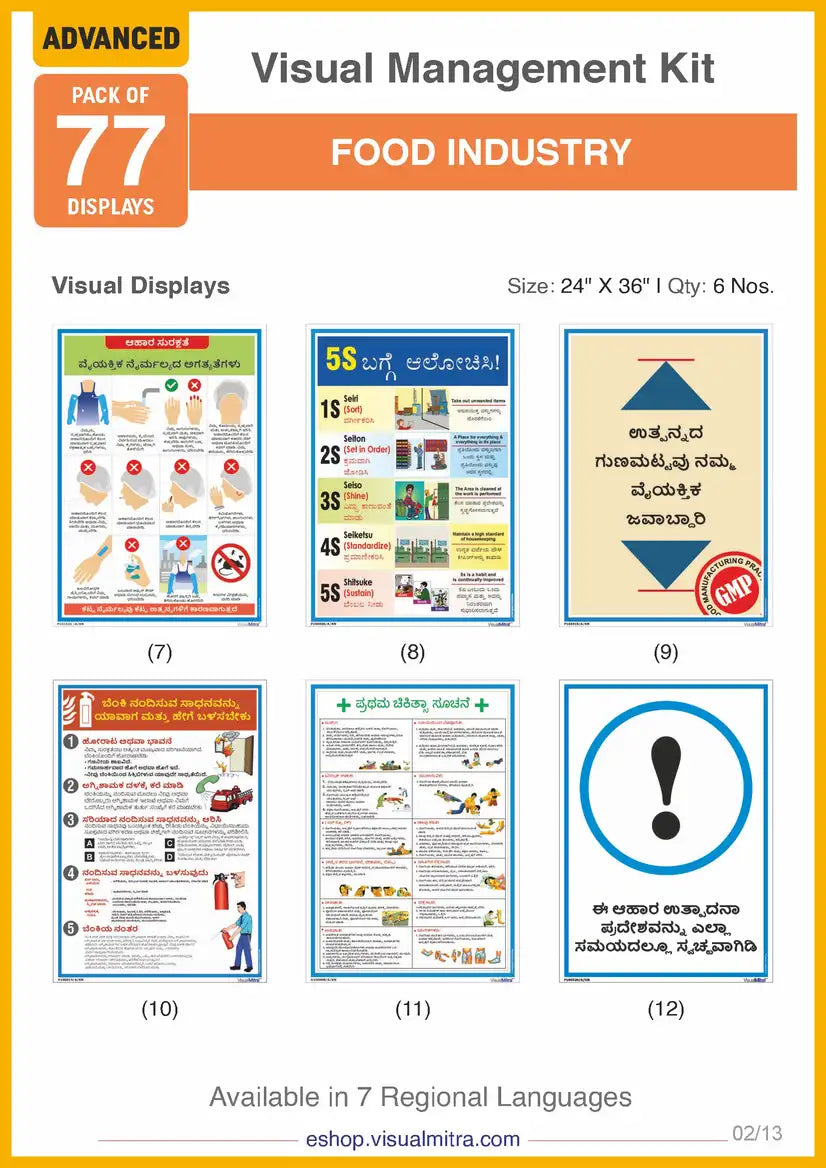 Advanced Kit - Food Industry Visual Management Kit