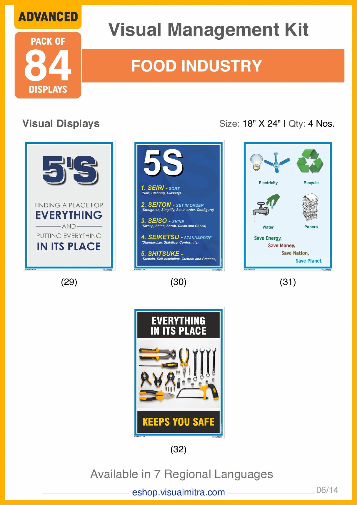Advanced Kit - Food Industry Visual Management Kit