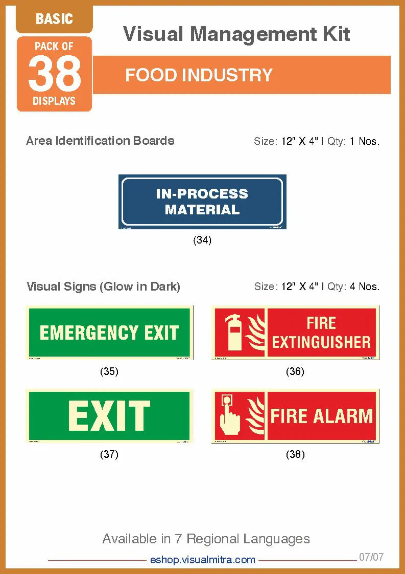 Basic Kit- Food Industry Visual Management Kit