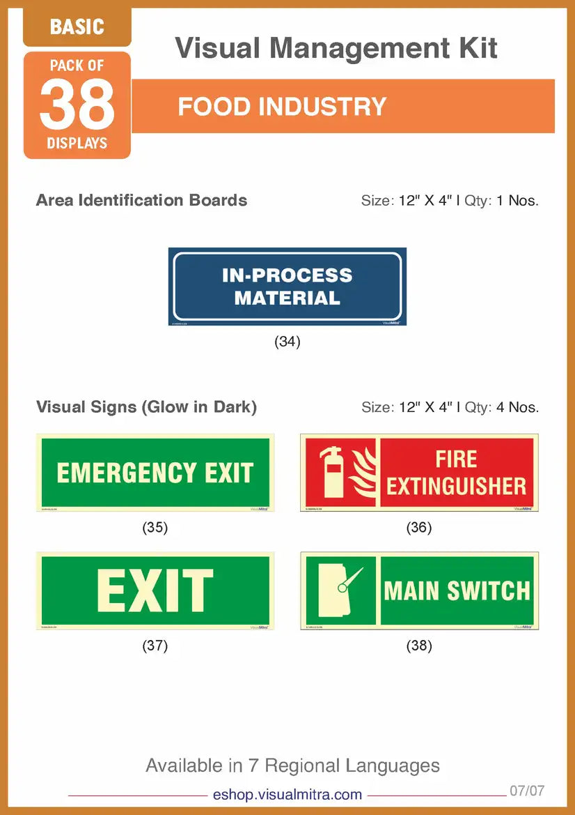 Basic Kit- Food Industry Visual Management Kit