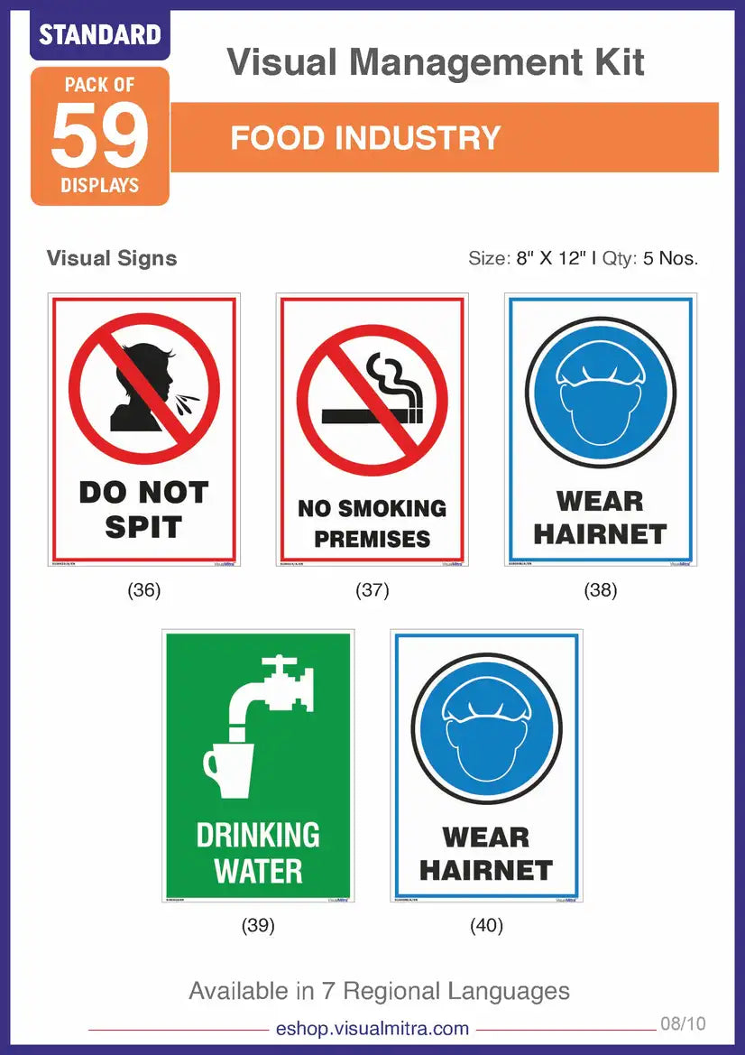 Standard Kit- Food Industry Visual Management Kit