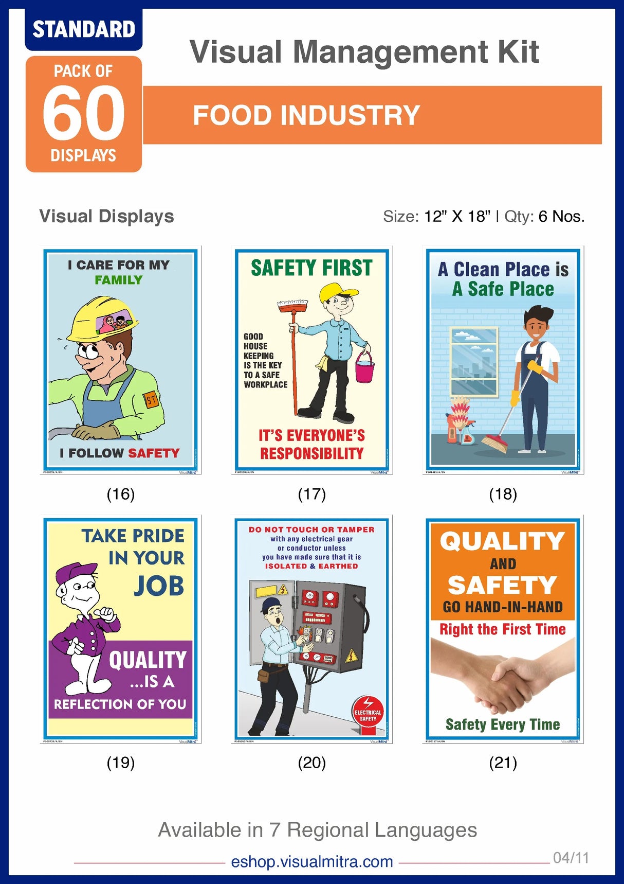 Standard Kit- Food Industry Visual Management Kit