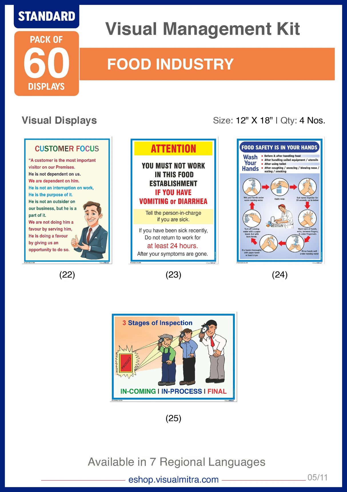 Standard Kit- Food Industry Visual Management Kit