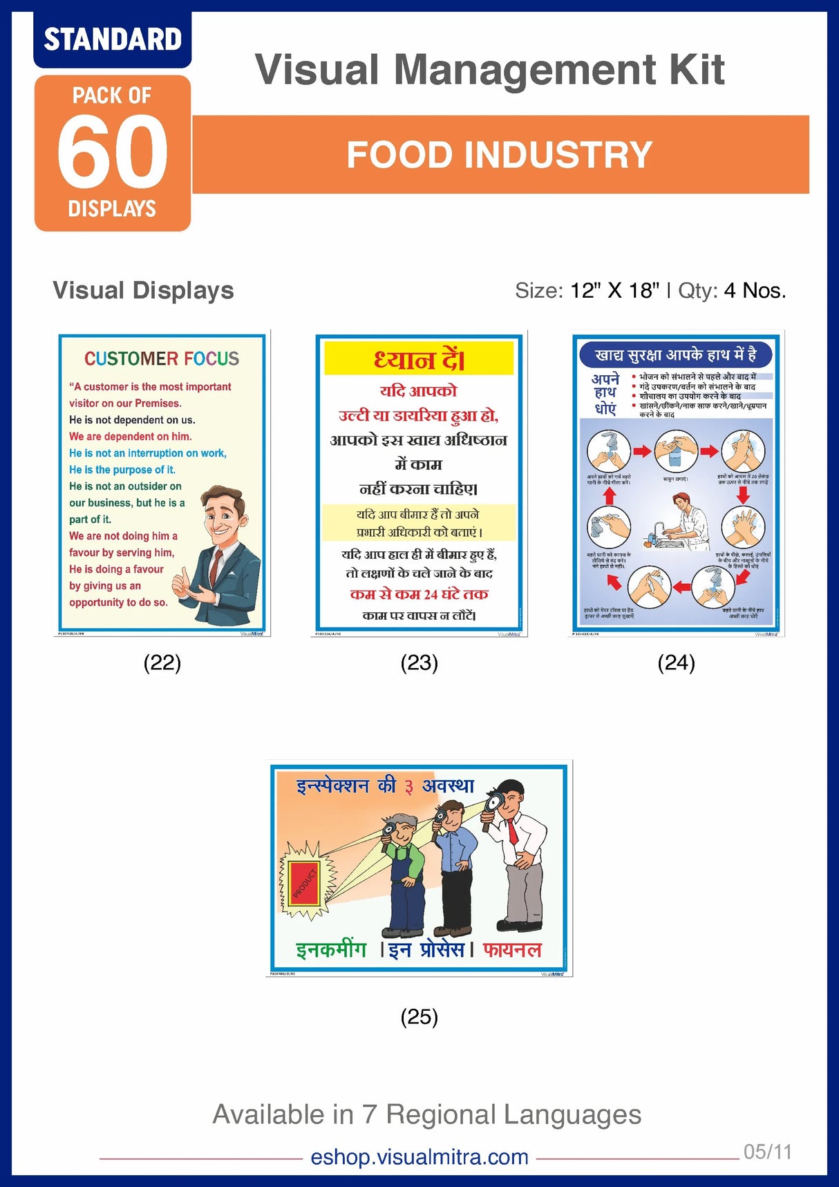 Standard Kit- Food Industry Visual Management Kit