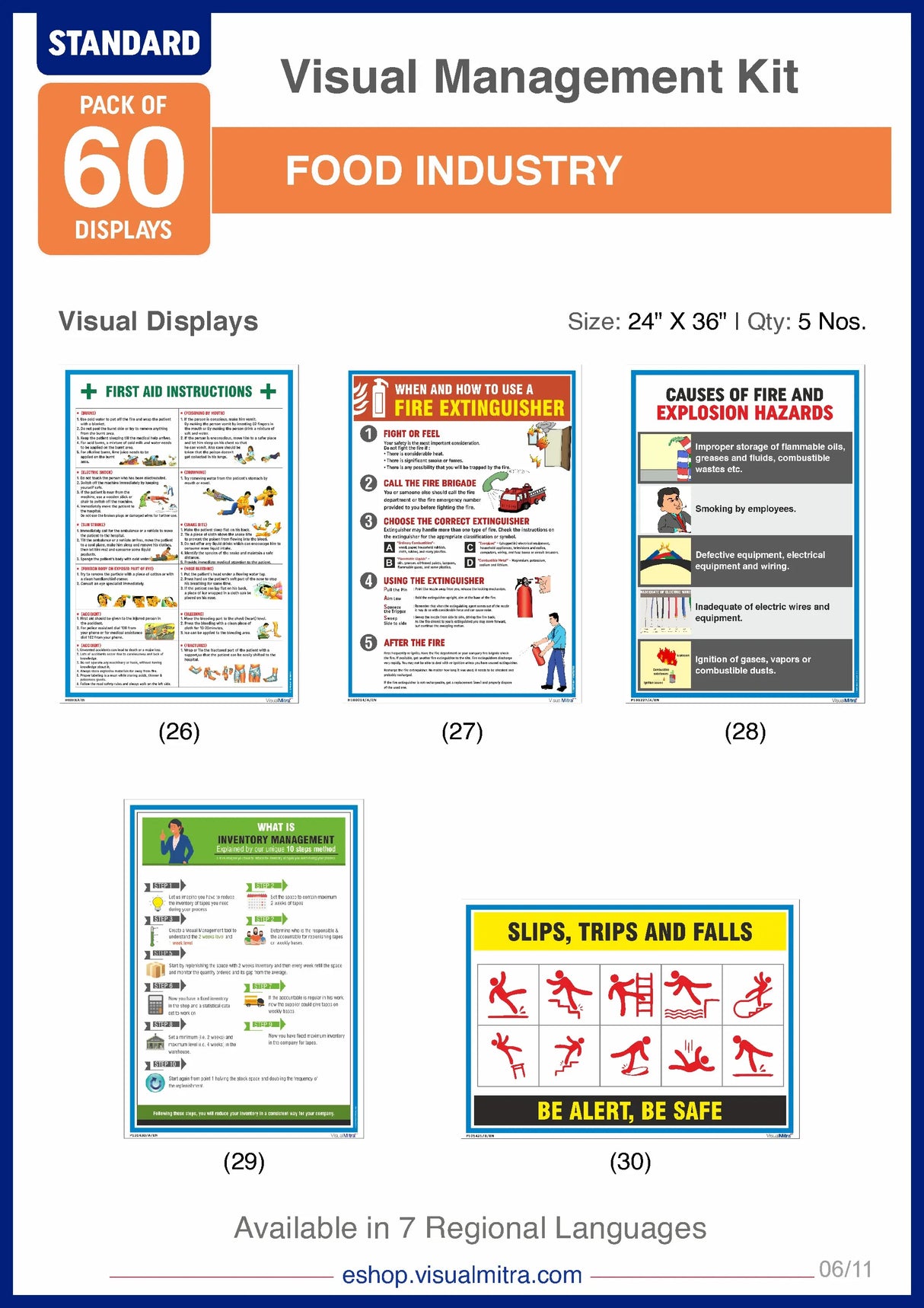 Standard Kit- Food Industry Visual Management Kit