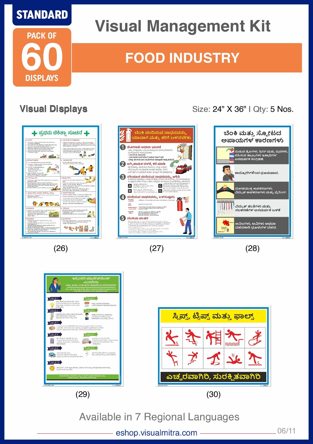 Standard Kit- Food Industry Visual Management Kit