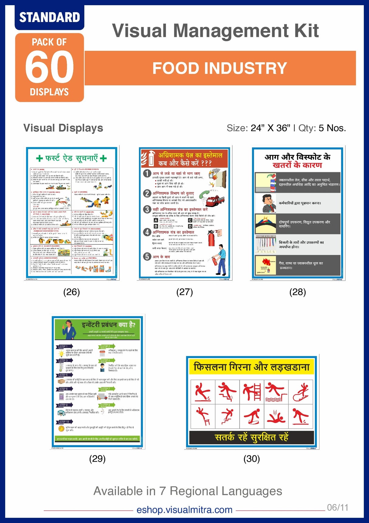 Standard Kit- Food Industry Visual Management Kit