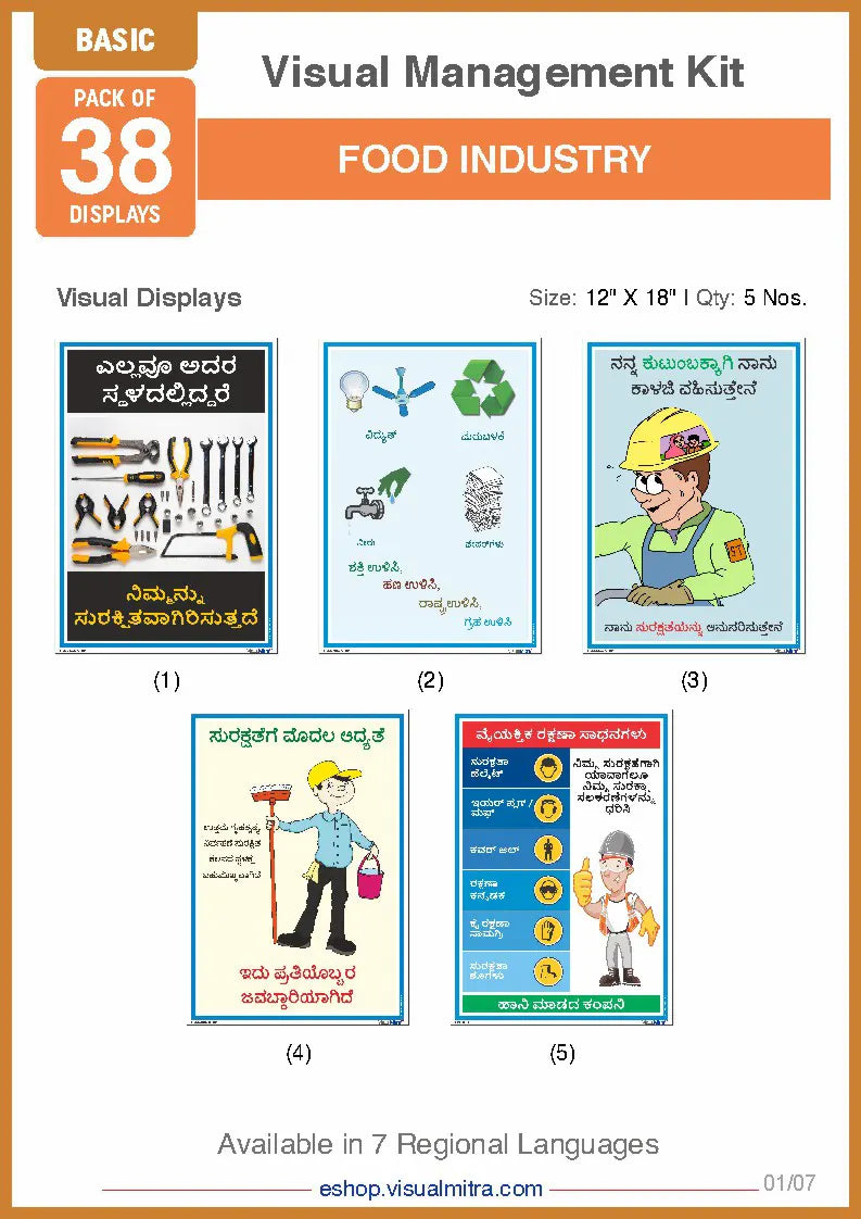 Basic Kit- Food Industry Visual Management Kit