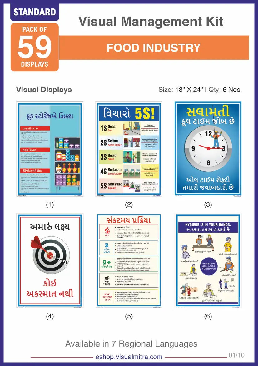 Standard Kit- Food Industry Visual Management Kit