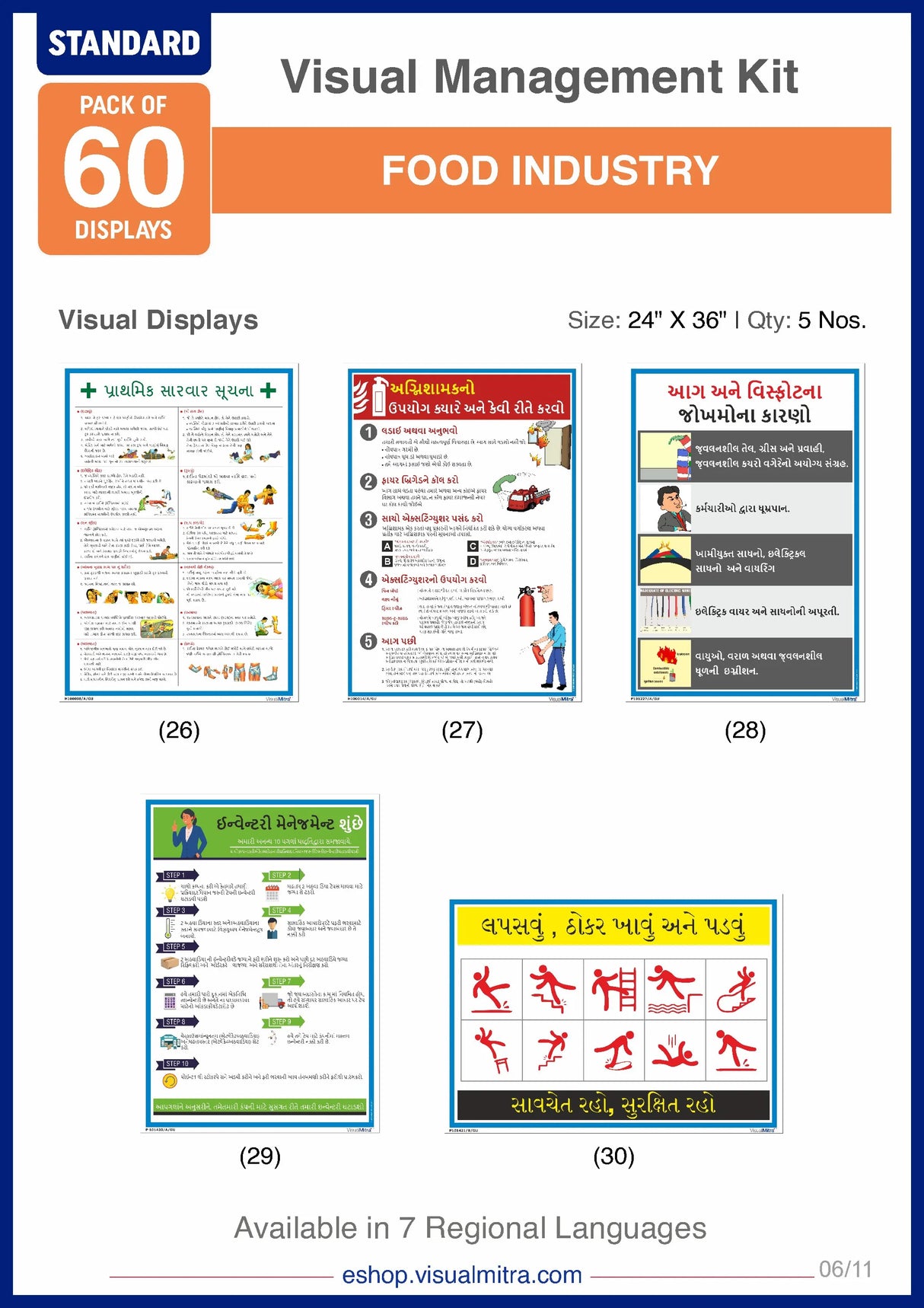 Standard Kit- Food Industry Visual Management Kit