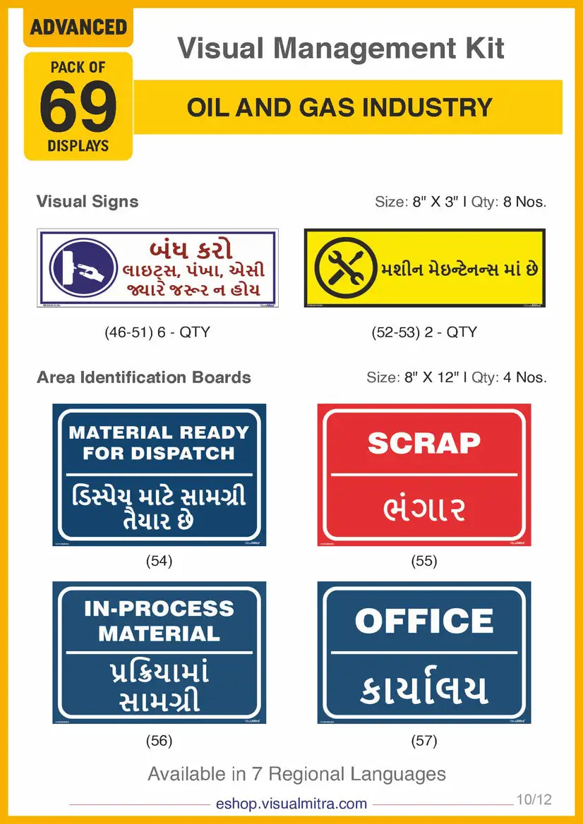 Advanced Kit - Oil & Gas Industry Visual Management Kit