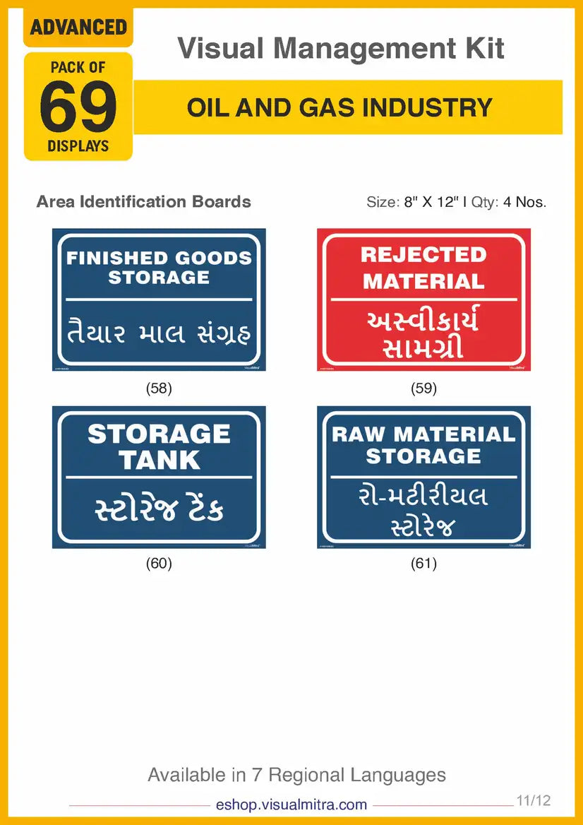 Advanced Kit - Oil & Gas Industry Visual Management Kit