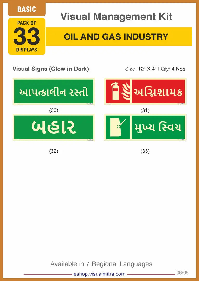 Basic Kit - Oil & Gas Industry Visual Management Kit
