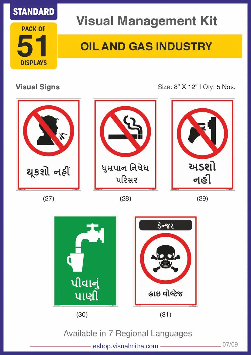 Standard Kit - Oil & Gas Industry Visual Management Kit