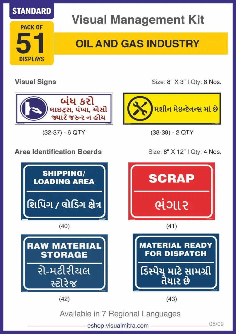 Standard Kit - Oil & Gas Industry Visual Management Kit