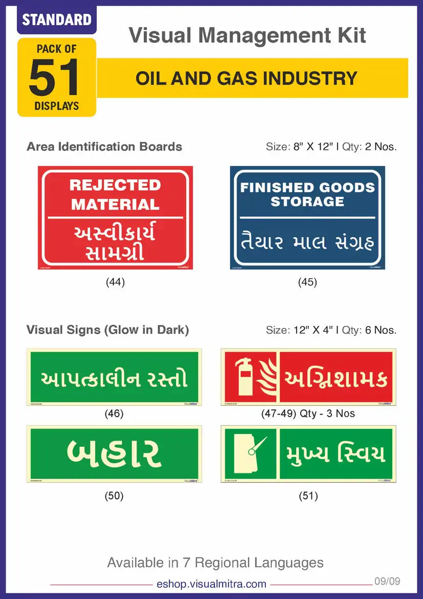 Standard Kit - Oil & Gas Industry Visual Management Kit