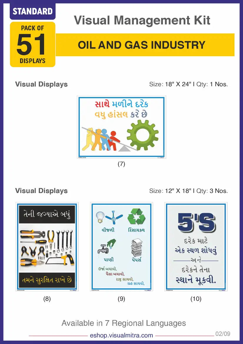 Standard Kit - Oil & Gas Industry Visual Management Kit