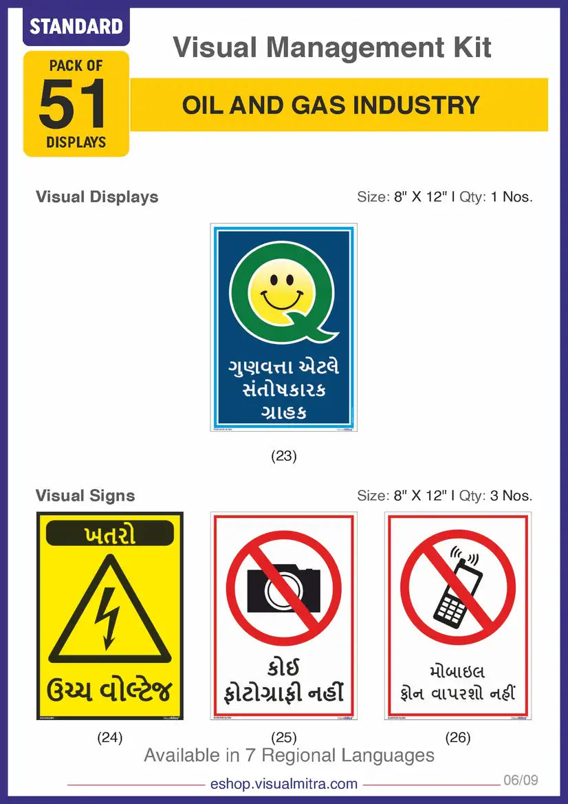 Standard Kit - Oil & Gas Industry Visual Management Kit