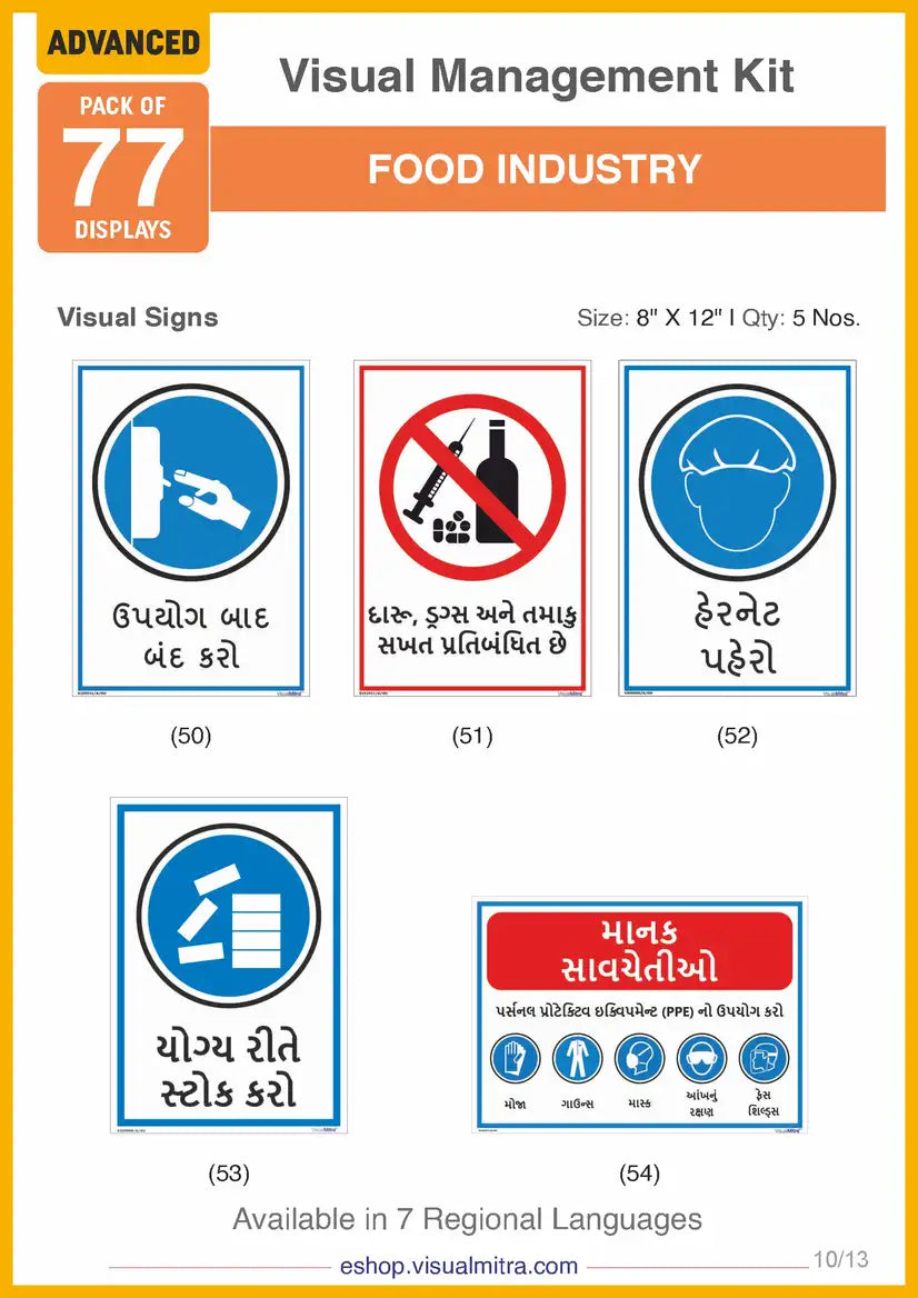 Advanced Kit - Food Industry Visual Management Kit