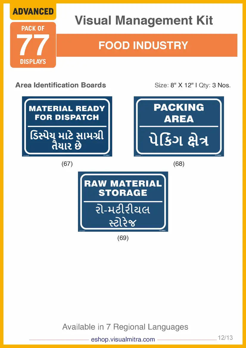 Advanced Kit - Food Industry Visual Management Kit