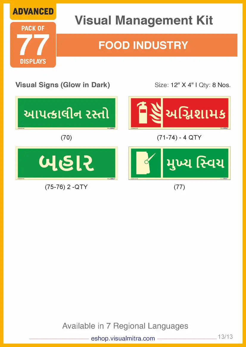 Advanced Kit - Food Industry Visual Management Kit