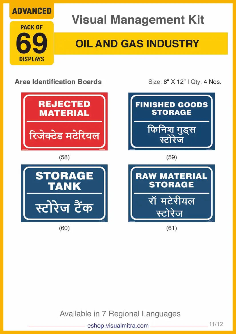 Advanced Kit - Oil & Gas Industry Visual Management Kit
