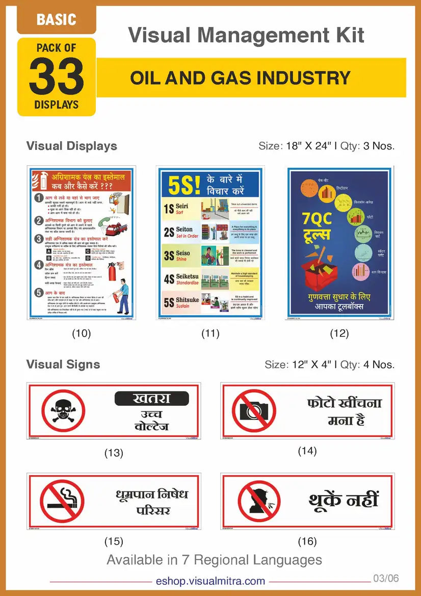 Basic Kit - Oil & Gas Industry Visual Management Kit