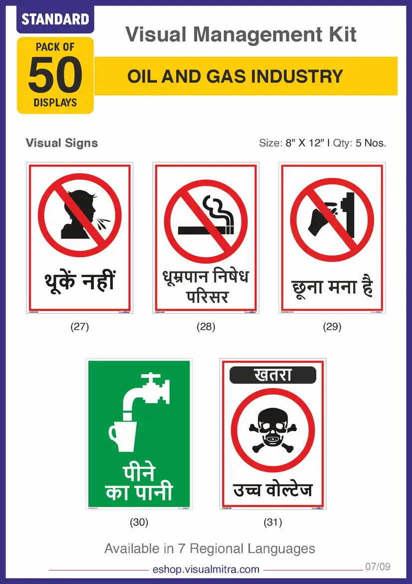 Standard Kit - Oil & Gas Industry Visual Management Kit
