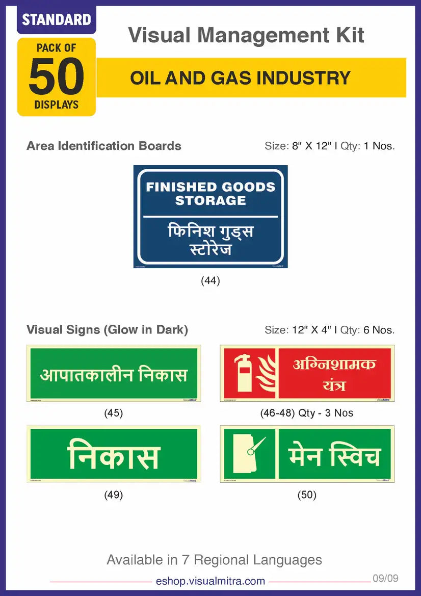 Standard Kit - Oil & Gas Industry Visual Management Kit