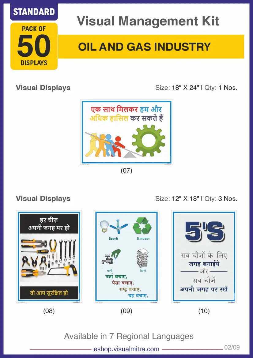 Standard Kit - Oil & Gas Industry Visual Management Kit