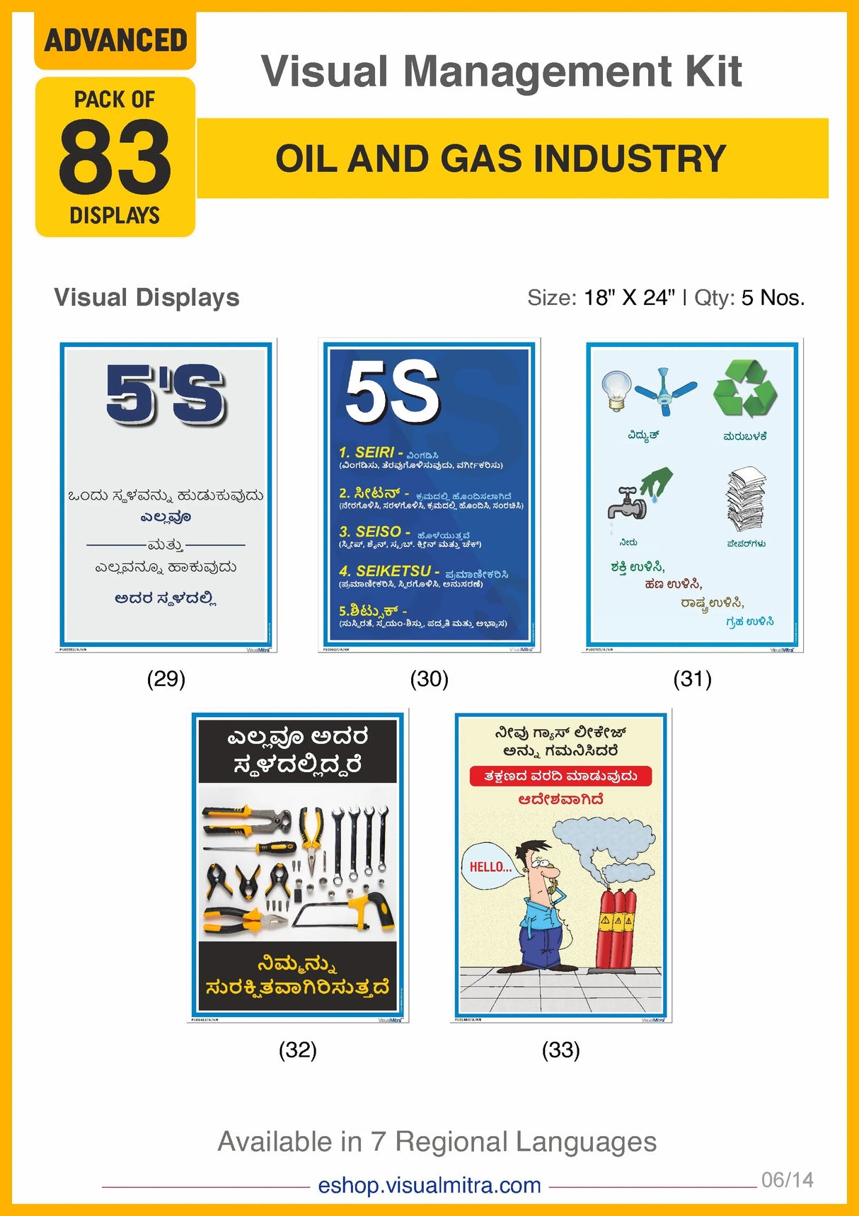 Advanced Kit - Oil & Gas Industry Visual Management Kit