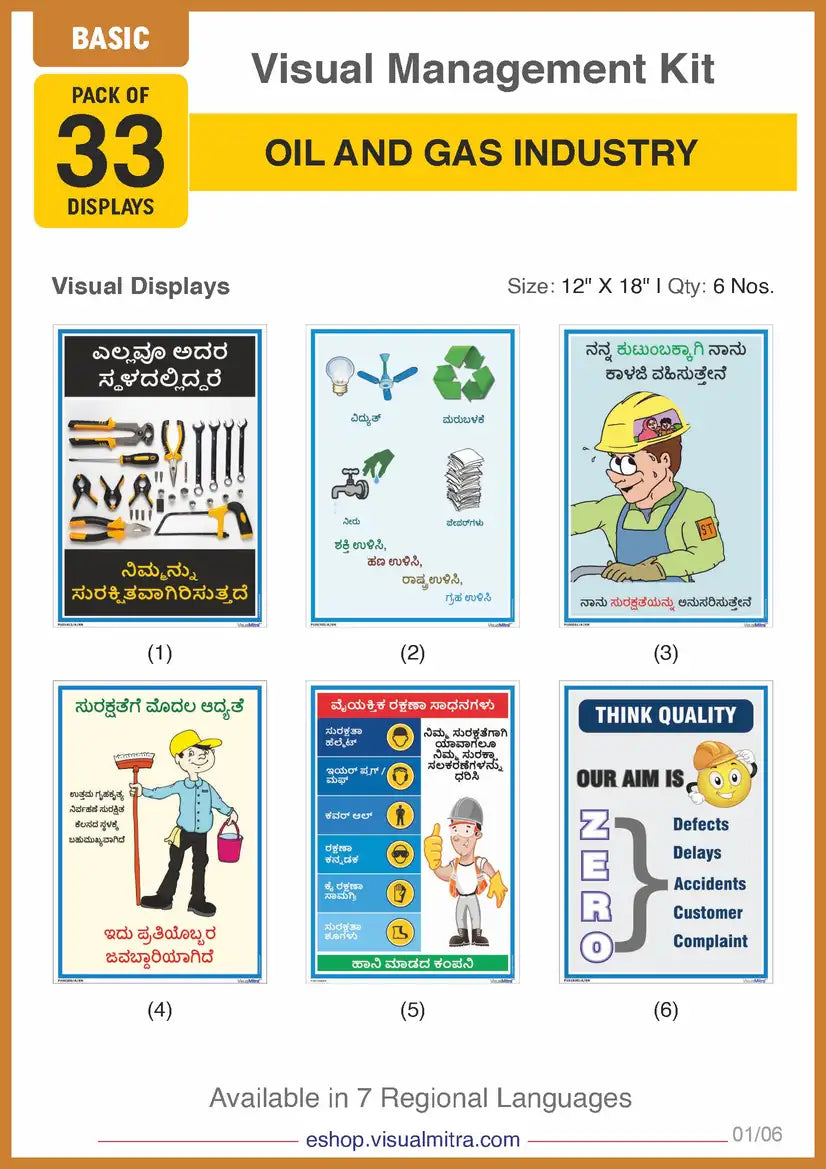 Basic Kit - Oil & Gas Industry Visual Management Kit